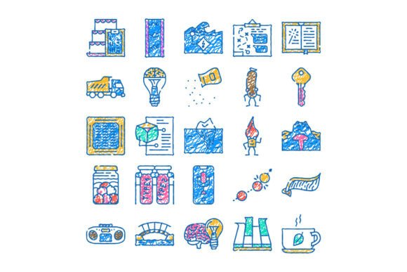 Download Doodle Icons Illustrating Creative Ideas - Creative Collection