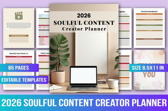 Download 2026 Soulful Content Creator Planner - Creator Collection