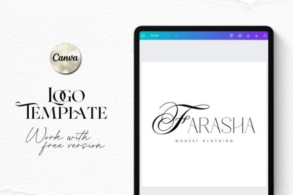 Download Canva Logo Template – Farasha - Canva logo Collection
