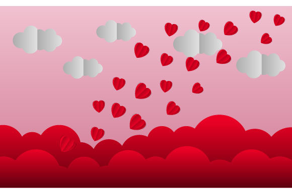 Download Love Story Background Paper Cut Concept - Story Collection