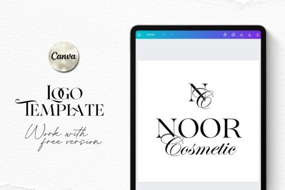 Download Canva Logo Template – Noor Cosmetic - Canva logo Collection