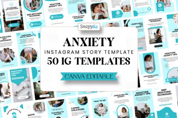 Download Anxiety Instagram Canva Story Template - Story Collection