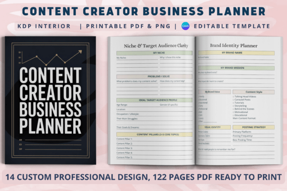 Download Content Creator Business Planner - Creator Collection